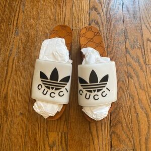 Gucci x Adidas platform sandals
